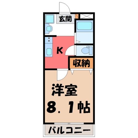 壬生駅 徒歩22分 1階の物件間取画像